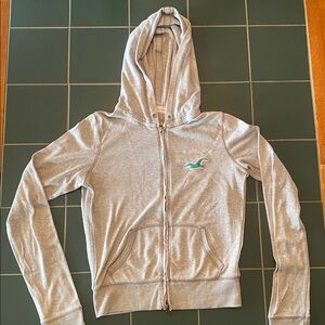 Authentic Y2K Hollister Grey Zip Up